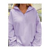 KOZİA OUTDOORS lila dikyaka sweatshirt