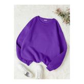 KOZİA OUTDOORS Unisex Mor Bisiklet Yaka Sweatshirt