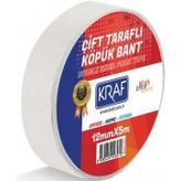 Kraf 12 mmx5 m Çift Taraflı Köpük Bant