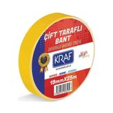 Kraf 19 mm x 25 mt Çift Taraflı Bant