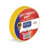 Kraf 2519G 19 mm x 25 mt Çift Taraflı Bant