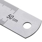 Kraf 50 cm İnch Ölçülü Çelik Cetvel