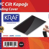 Kraf 512G A4 100'lü Siyah Cilt Kapağı
