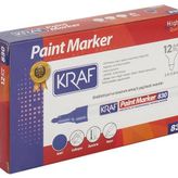 Kraf 830 Paint Markör Kalem Mavi 12'li