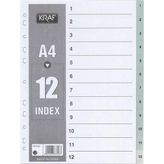 Kraf A4 1-12 Rakam Ayraç