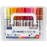 Kraf Akrilik Marker Seti 24 Renk