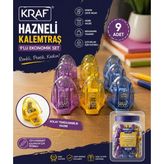 Kraf Hazneli Kalemtraş(9 Adet)