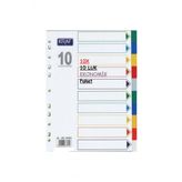 Kraf Seperatör A4 ( 10lu Eko Paket) 1-10 Renk