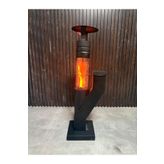 kraker Camlı Roket Tipi Mini Pelet Soba