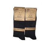 KRAL SOCKS Erkek Siyah Kışlık Lambswool Çorap