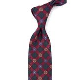 Kravatkolik Bordo Motif Desen Mendilli Klasik Kravat KK13943
