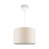 Krem Avize Kumaş Tekli Sarkıt Silindir çap 30 cm PAV67 KREM