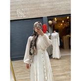 Krem Daisy Elbise - Standart