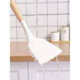 Krem Rengi Bambu Saplı Silikon Spatula, Kullanışlı ve Şık Mutfak Gereci - Ahşap - Seçenek 1