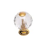 KRISTAL CAM DUGME KULP 20 MM. ALTIN LUX