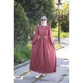 Kristal Krep Elbise 1938 - Pembe - 40