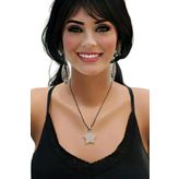 Kristal Kuvars Yıldız Kolye 212-2