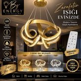 Kristal LED Avize - Gold