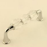 Kristal Taşlı Kulp 96Mm Seffaf