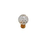 Kristal Tekli Altın Ayak 10 mm Kulp / 6 ADET