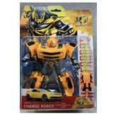 Kristalgift Sarı Turuncu Bumble Bee Dönüşen Oyuncak Robot Araba