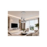 KRL LİGHTİNG Asya Üç Renk Ledli Modern Krom Avize