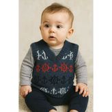 krm kerem bebe Çapa Desenli Bebek Süveter