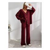 KRN pantolon-hırka triko 2li takım [oversize]
