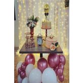 Krom Pembe-Pastel Beyaz 20 adet Balon Seti