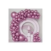 Krom Renk Balon Zinciri 100 Lü, PEMBE