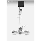 Krom Robot Duş Seti Banyo Bataryası 2 Li Set