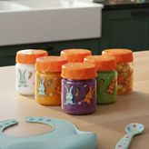 Krommet Altılı Desenli Bebek Mama Kavanozu 200 ml - Turuncu