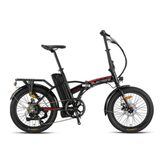 Kron Elektrone Pasific 20 Jant E-Bike Md 7 Vites Siyah Kırmızı Füme Elektrikli Katlanır Bisiklet