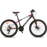 Kron Xc 75 M. Disk 24 Jant Shimano Kelebek Vites Mat Siyah Kırmızı Bisiklet