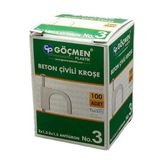 Kroşe 3 Numara Göçmen (100'LÜ)