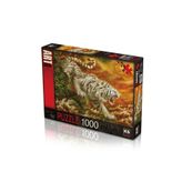 KS Games 1000 Parça White Tiger Puzzle