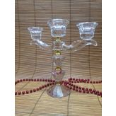 Ksv kristal 3 lü şamdanlık - mumluk