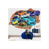 Kt Grup Monster Arabalar İsme Özel Full Hd Baskı 3D Duvar Sticker