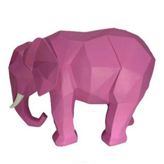Kübik Fil Obje Pembe