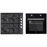 Kumtel KO-B66-S2+KO-410 BF Siyah 2'li Ankastre Set