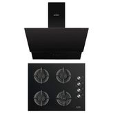 Kumtel Plus 2'li Siyah Ankastre Set (Ocak-Davlumbaz)