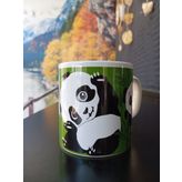 kupa bardak panda yeşil