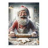Kurabiye Yapan Noel Baba Hediyelik Mdf Tablo