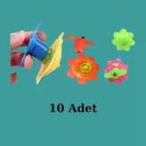 Kurmalı Topaç Çiçek Model (10 Adet)