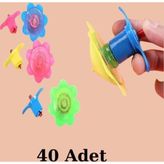 Kurmalı Topaç Çiçek Model (40 Adet)