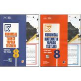Kurmay 8. Sınıf Kurumsal Türkçe Yaprak Test+Kurumsal Matematik Yaprak Test (2 Kitap)