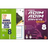 Kurmay 8.Sınıf Kurumsal Yaprak Test+Newton Adım Adım Zirveye Fen Bilimleri (2 Kitap)