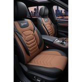 Kurra Store Skoda Favorit Forman (785) 1.3 (135 E) (54 Hp) 1995 Titanyum Serisi Uyumlu Keten Oto Koltuk Kılıfı Taba