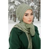 Kuşkonmaz Yeşil Tesettür Bere