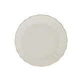 Kütahya Porselen Bone Luz Altın File Çukur Tabak 20cm Tekli Çok Renkli